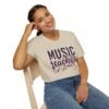 Unisex Music Teacher T-Shirt, Cute Musical Notes Design, Perfect Gift for Band And Choir Teachers