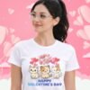 Purr-fectly in Love, Cute Kittens Valentine Tee, Women’s Shirt
