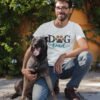 Dog Dad Tee, Because Fur Is a Fashion Statement, Tee for Pet Lovers, Embroidery Style Effect