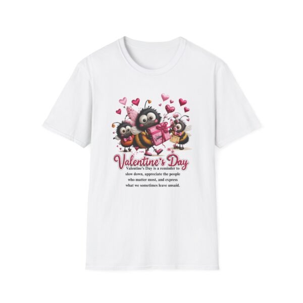 Valentine's Day T-Shirt – Cute Love Quote Graphic Tee, Embroidery Style Effect
