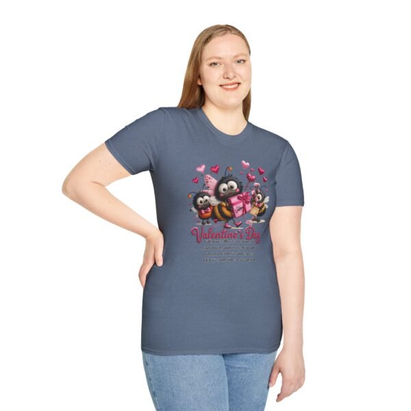 Valentine's Day T-Shirt – Cute Love Quote Graphic Tee, Embroidery Style Effect