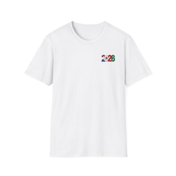 2026 Mexico Soccer T-Shirt, 2026 Soccer Fan Graphic, Embroidery Style Effect