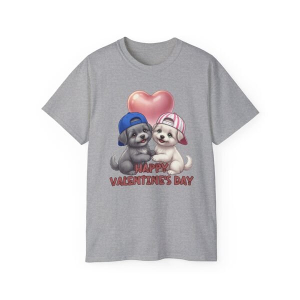 Valentine's Day Puppies T-Shirt , Happy Valentine's Day Cute Puppy Couple Tee, Women's Tee