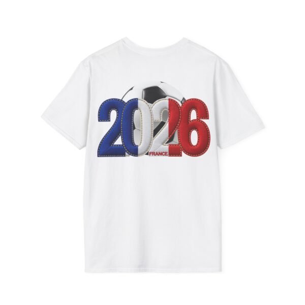 2026 France Soccer T-Shirt, Soccer Cup Fan Tee, Embroidery Style Effect