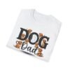 Dog Dad T-Shirt, Cute Puppy Graphic Tee for Dog Lovers, Embroidery Style Effect