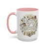 Valentine Mug , Happy Valentine Floral AccentMug, Colorful Coffee Mugs (11/15oz)