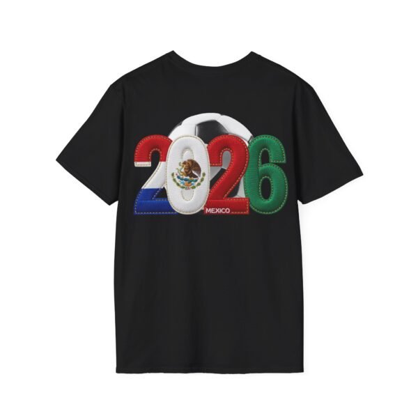 2026 Mexico Soccer T-Shirt, 2026 Soccer Fan Graphic, Embroidery Style Effect