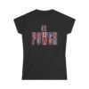 Girl Power Women’s Tee – Wear Your Strength, Share the Energy, Embroidery Style Effect