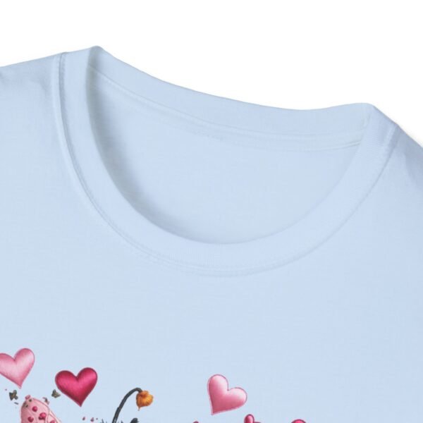 Valentine's Day T-Shirt – Cute Love Quote Graphic Tee, Embroidery Style Effect