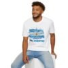 100% Argentino T-Shirt,  Distressed Argentina Flag Tee, Thread-Style Effect