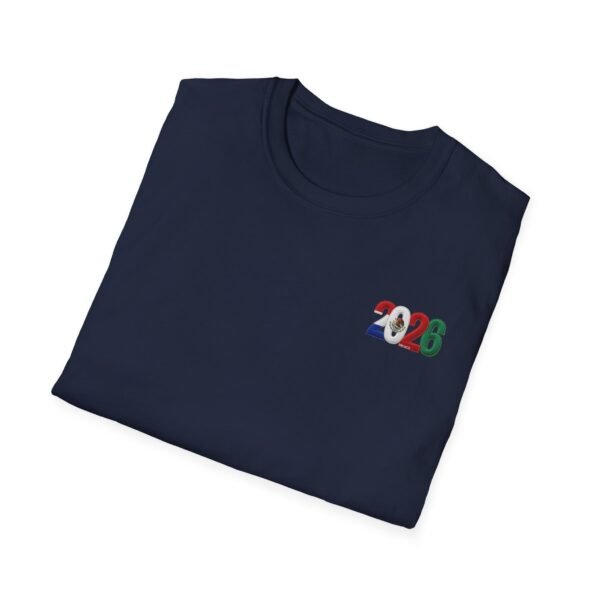 2026 Mexico Soccer T-Shirt, 2026 Soccer Fan Graphic, Embroidery Style Effect