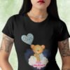 Valentine Bear Tee Cute Happy Valentine’s Day, Women’s T-Shirt
