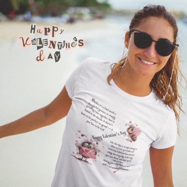 Inspirational Valentine Day Tee, “Love’s Kindness” Women’s Graphic T-Shirt