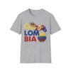 Colombia 2026 Soccer Fan T-Shirt,  Colombian Flag Ball Design, Embroidery Style