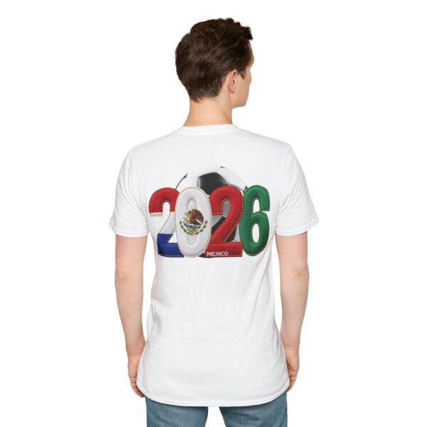 2026 Mexico Soccer T-Shirt, 2026 Soccer Fan Graphic, Embroidery Style Effect
