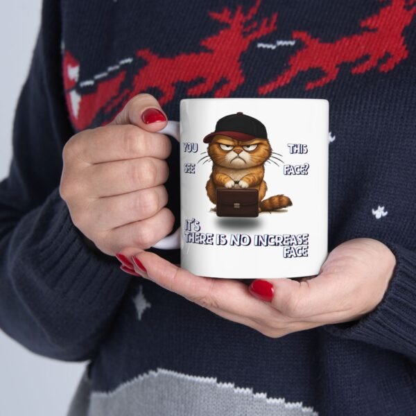 The Mug With The Attitude That The Boss Doesn't Like,  Funny Grumpy Cat Ceramic Mug, Cute Sarcastic Coffee Cup, Design On Both Sides