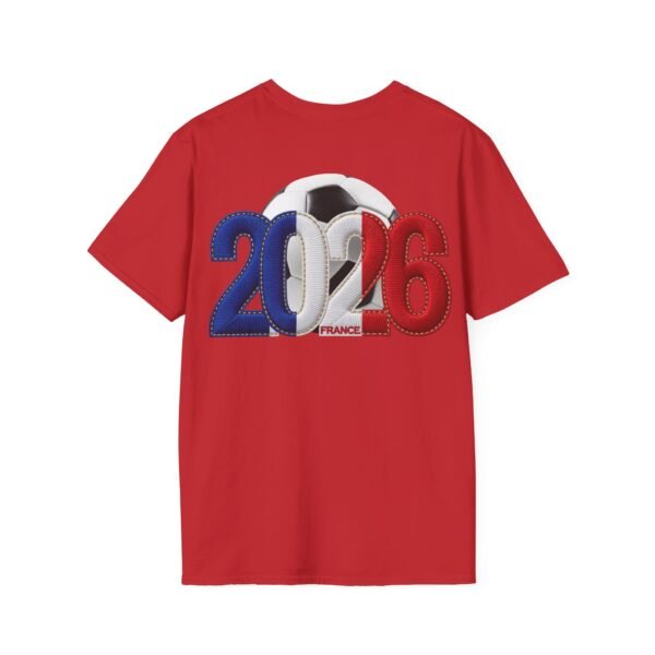 2026 France Soccer T-Shirt, Soccer Cup Fan Tee, Embroidery Style Effect