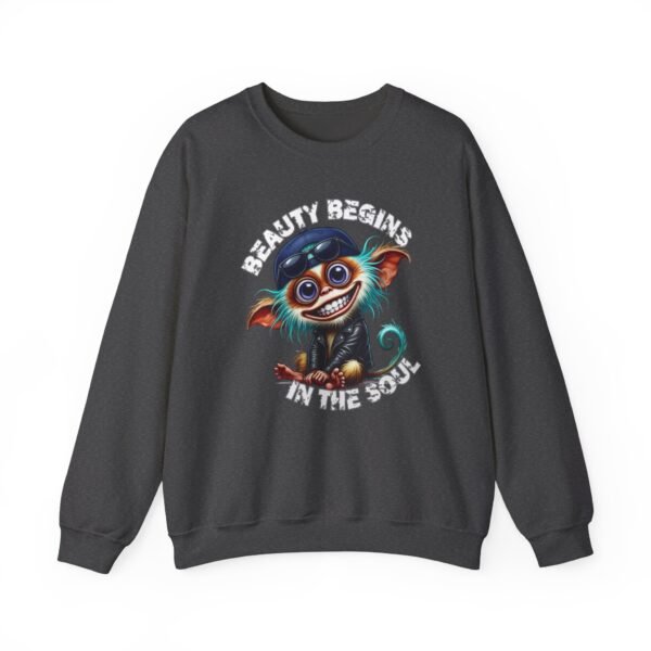 Unisex Crewneck Sweatshirt, Cute Cartoon Monkey Graphic