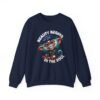 Unisex Crewneck Sweatshirt, Cute Cartoon Monkey Graphic