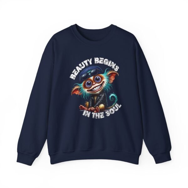 Unisex Crewneck Sweatshirt, Cute Cartoon Monkey Graphic