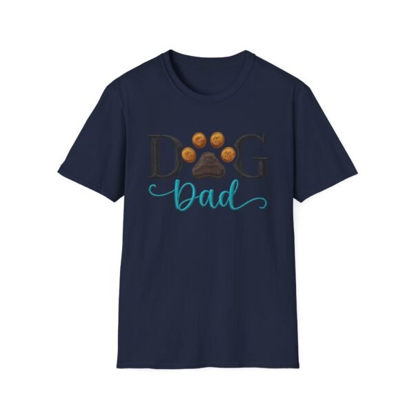 Dog Dad Tee, Because Fur Is a Fashion Statement, Tee for Pet Lovers, Embroidery Style Effect