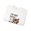 Sweatshirt  I’m Not Boss I Just Have Better Ideas, Grumpy Cat Crewneck, Embroidery Style Effect
