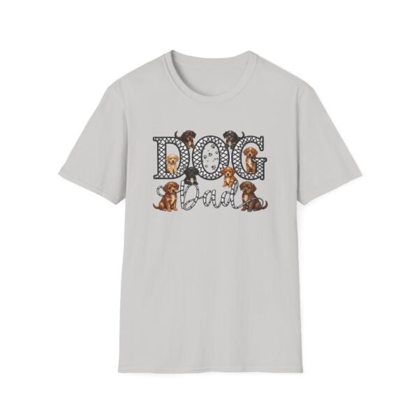 Dog Dad T-Shirt, Cute Paw Print & Puppy Graphic Tee, This soft, Embroidery Style Effect