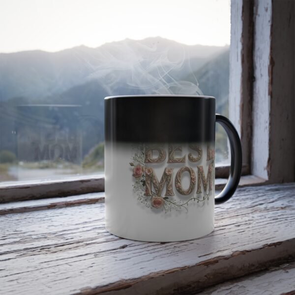 Color Changing Floral 'Best Mom' Mug, 11oz Color-Morphing Mug