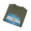 100% Argentino T-Shirt,  Distressed Argentina Flag Tee, Thread-Style Effect