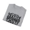 14817663030492782583_2048.jpeg I Love Gym Gothic T-Shirt, Black Thorny Typography Fitness Tee