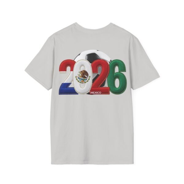 2026 Mexico Soccer T-Shirt, 2026 Soccer Fan Graphic, Embroidery Style Effect