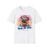 Pug Reading T-Shirt, Read. Sit. Stay Cute Book-Loving Dog Tee, Crochet Style Effect
