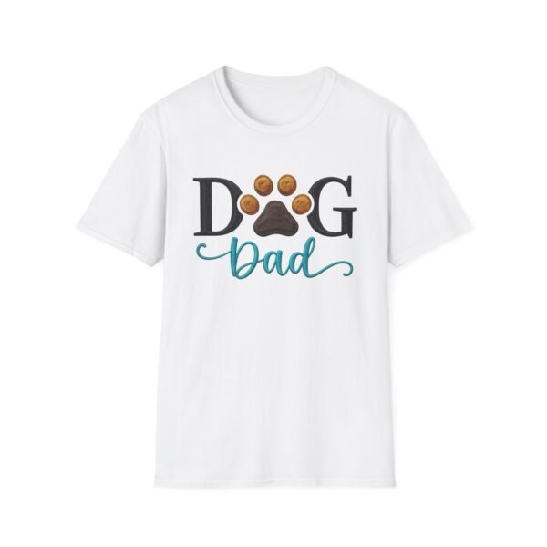 Dog Dad Tee, Because Fur Is a Fashion Statement, Tee for Pet Lovers, Embroidery Style Effect