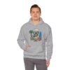 Beach Vibes Only, Skull Surf Hoodie With Attitude Embroidery Style Effect