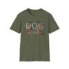 Dog Dad T-Shirt, Cute Paw Print & Puppy Graphic Tee, This soft, Embroidery Style Effect
