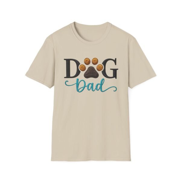 Dog Dad Tee, Because Fur Is a Fashion Statement, Tee for Pet Lovers, Embroidery Style Effect