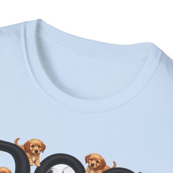 Dog Dad T-Shirt, Cute Puppy Graphic Tee for Dog Lovers, Embroidery Style Effect