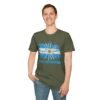 100% Argentino T-Shirt,  Distressed Argentina Flag Tee, Thread-Style Effect