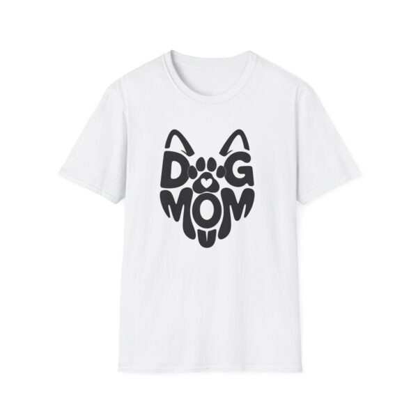 Dog Mom T-Shirt, Cute Paw Heart Graphic Tee for Dog Lovers