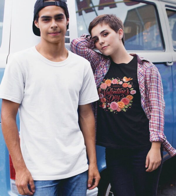 Valentine’s Day Floral Heart T-Shirt Valentine’s Day Floral Heart T-Shirt