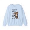 Sweatshirt  I’m Not Boss I Just Have Better Ideas, Grumpy Cat Crewneck, Embroidery Style Effect