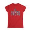 Girl Power Women’s Tee – Wear Your Strength, Share the Energy, Embroidery Style Effect