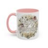 Valentine Mug , Happy Valentine Floral AccentMug, Colorful Coffee Mugs (11/15oz)