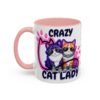 Personalized Mug, Crazy Cat Lady Accent Coffee Mug , Cute Sunglasses Cats