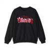 17217165344885128204_2048.jpeg Happy Valentine Women's Sweatshirt, Festive Heart, Gift Pattern Crewneck