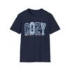 Winter Design T-Shirt, T-Shirt With College-Style Letter Print, Embroidered Effect.