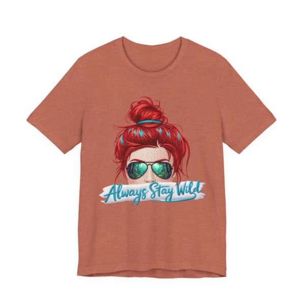 Always Stay Wild Women’s Tee, Lightweight Effect 3D Embroidery Style Shirt | Coastal Vibe Fashion, Casual Summer Wear, Personalized Beach Style, Shop Now