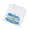 100% Argentino T-Shirt,  Distressed Argentina Flag Tee, Thread-Style Effect