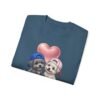 Valentine's Day Puppies T-Shirt , Happy Valentine's Day Cute Puppy Couple Tee, Women's Tee