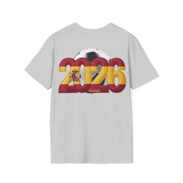 17889158433915327425_2048.jpeg 2026 Spain Soccer T-Shirt, Sport Fan Tee, Both Sides Design Tee, Embroidery Style Effect
